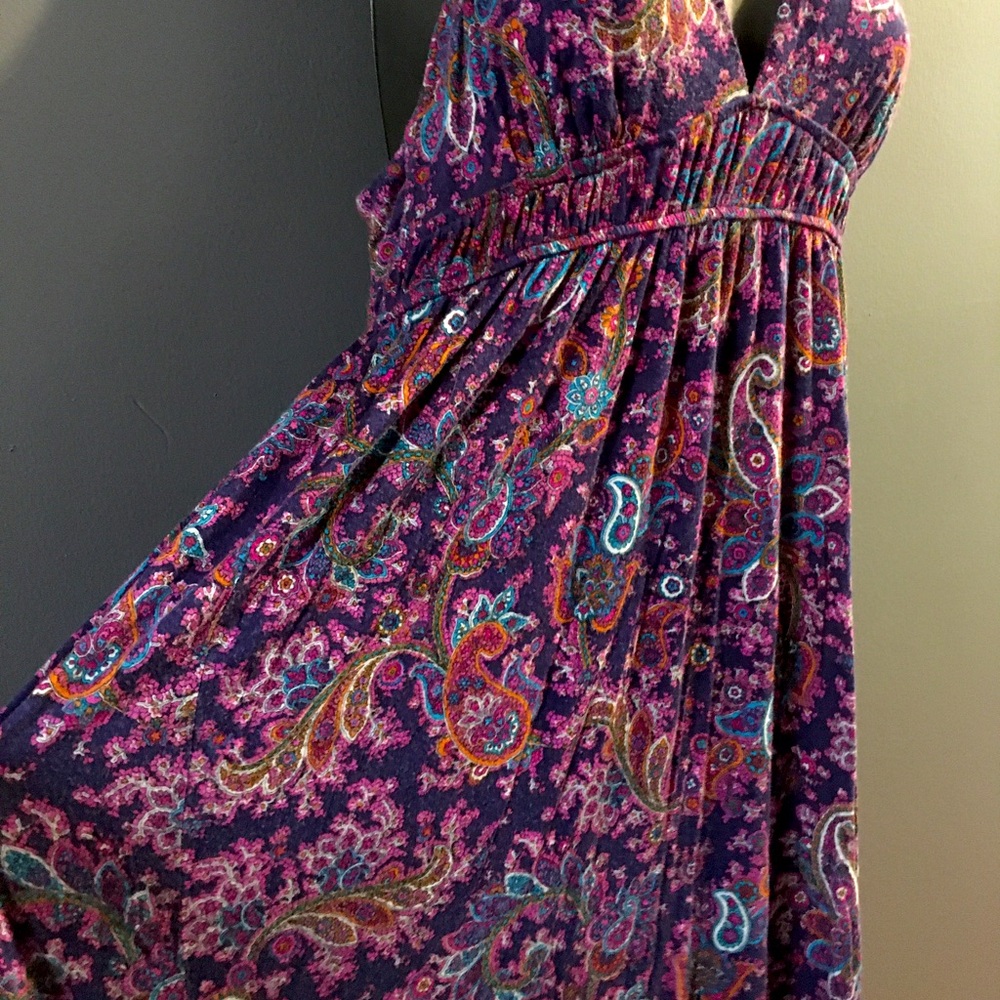 Long maxi paisley print dress - Picture 5 of 9
